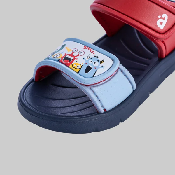 Sandal bé trai Animo A2606_JK011 (17-21,Đỏ-Xanh)