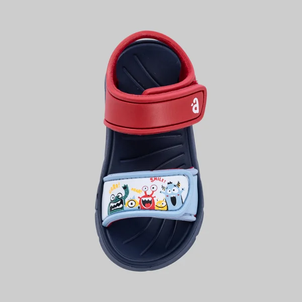 Sandal bé trai Animo A2606_JK011 (17-21,Đỏ-Xanh)