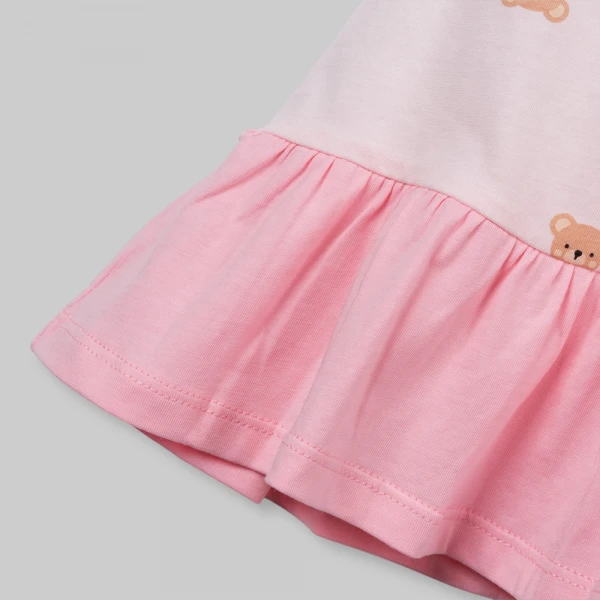Đầm bé gái Animo Easy FW26 TQ0926062 (1Y-4Y,Hồng)