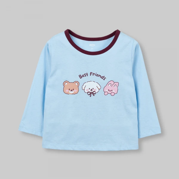 Bộ bé gái dài Animo Easy FW26 TX0826029 (1Y-4Y,Dương-tía)