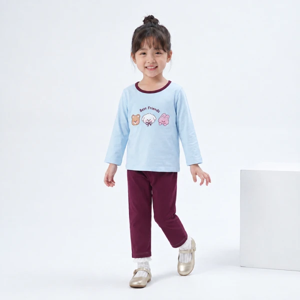 Bộ bé gái dài Animo Easy FW26 TX0826029 (1Y-4Y,Dương-tía)