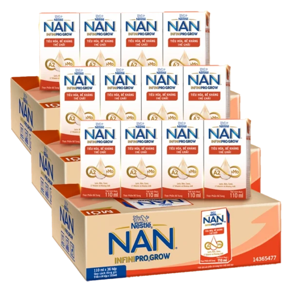 Combo 3 thùng Thực phẩm bổ sung NESTLE NAN INFINIPRO GROW 9(4x110ml)