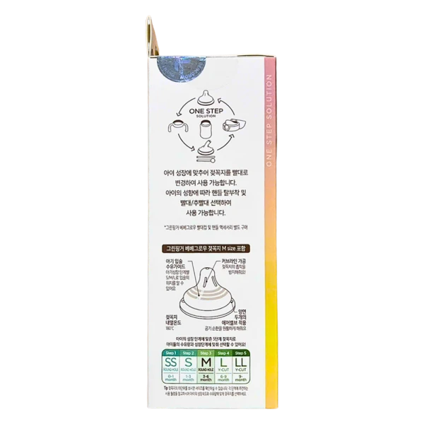 Bình sữa Bebegrow Green Finger PPSU cổ rộng cho bé từ 3 tháng (280ml)