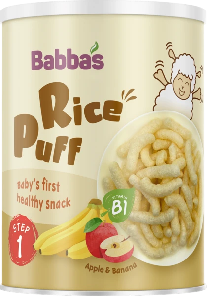 Bánh gạo Babba's vị táo chuối 40G