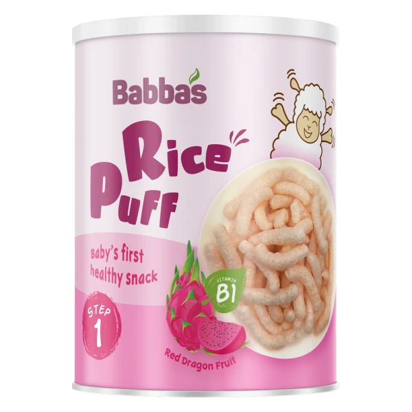 Bánh gạo Babba's vị thanh long đỏ 40g