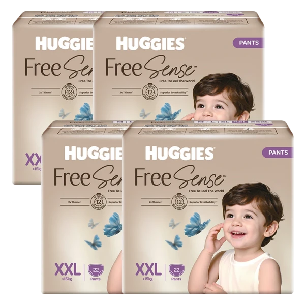 Combo 3 gói Tã quần Huggies Free Sense size XXL 22 miếng