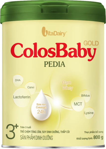 Sữa bột ColosBaby Gold Pedia 3+ - Lon 800g