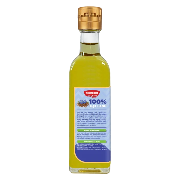 Dầu hạt lanh nguyên chất Thuyền Xưa cho bé ăn dặm (65ml)