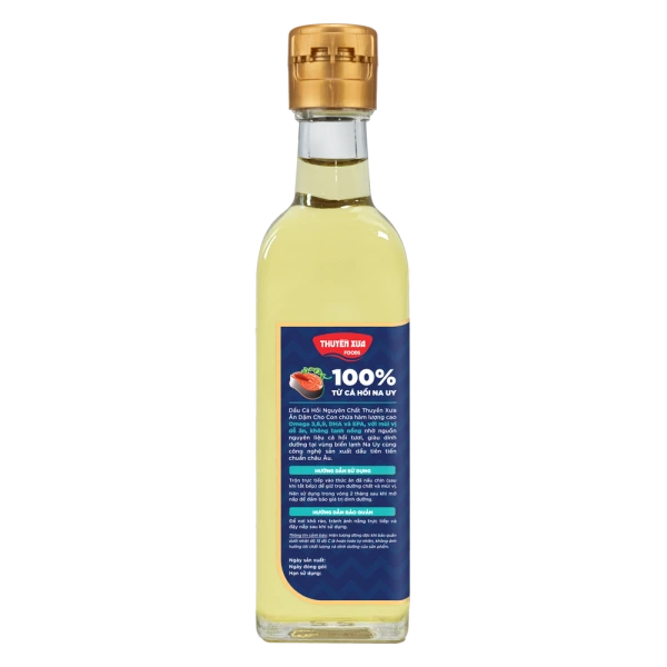 Dầu cá hồi nguyên chất Thuyền Xưa cho bé ăn dặm (65ml)