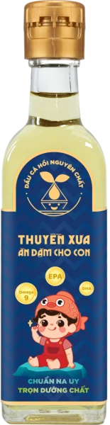Dầu cá hồi nguyên chất Thuyền Xưa cho bé ăn dặm (65ml)