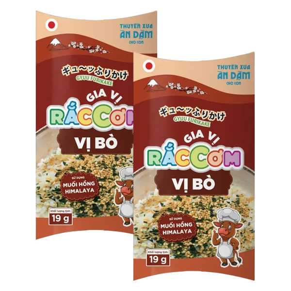 Combo 2 Thuyền Xưa Ăn Dặm Cho Con  - Gia vị rắc cơm  - Vị B&ograve; 19gr