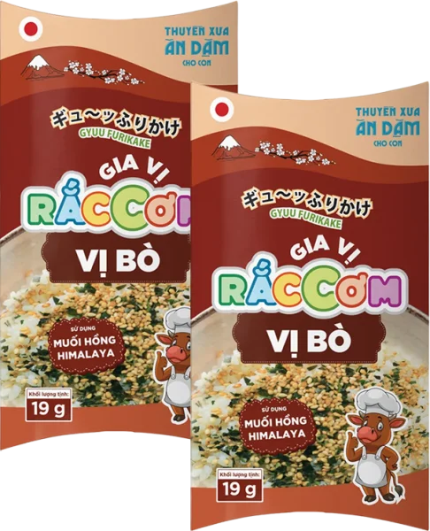 Combo 2 Thuyền Xưa Ăn Dặm Cho Con  - Gia vị rắc cơm  - Vị Bò 19gr