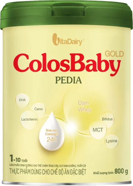 Sữa ColosBaby Gold Pedia 800g (1 - 10 tuổi) - Giao bao bì ngẫu nhiên