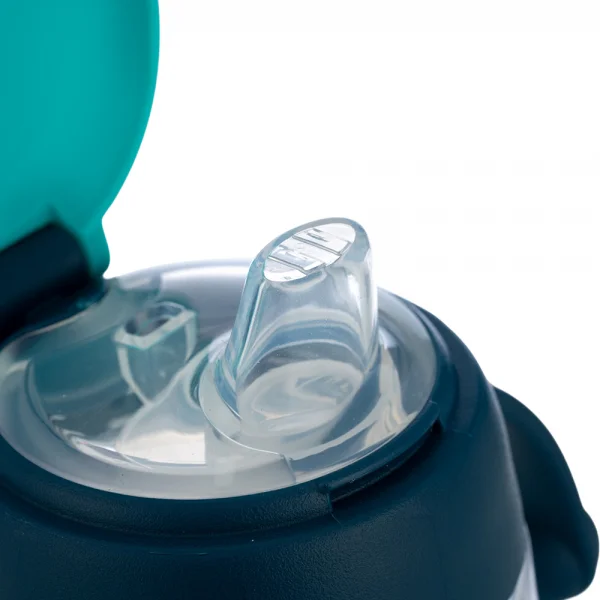 Bình tập uống núm silicone Animo (xanh, 180ml, RK-B1042B)