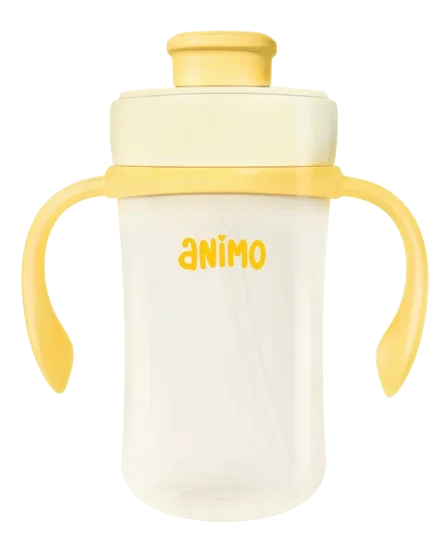 Bình tập uống PPSU Animo (240ml, vàng, RK-N1067)