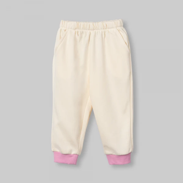 Bộ đông bé gái dài Animo FW26 ST0726034 (1Y-4Y,Hồng-Kem)