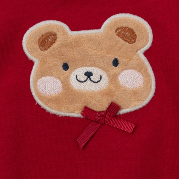 Bộ đông bé gái áo tay dài chân váy Animo noel FW26 TX0926011 (1Y-4Y,Đỏ)