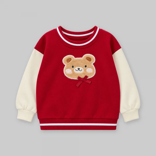 Bộ đông bé gái áo tay dài chân váy Animo noel FW26 TX0926011 (1Y-4Y,Đỏ)