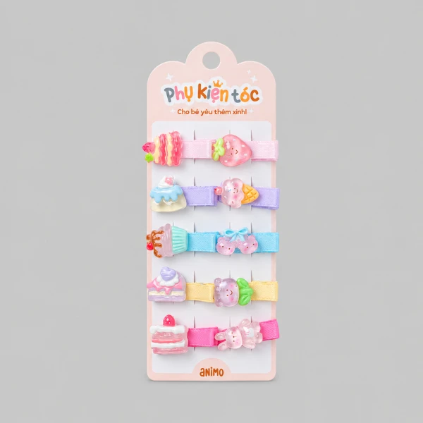 Set kẹp tóc 10 món Animo A2609_MN036 (Nhiều màu)
