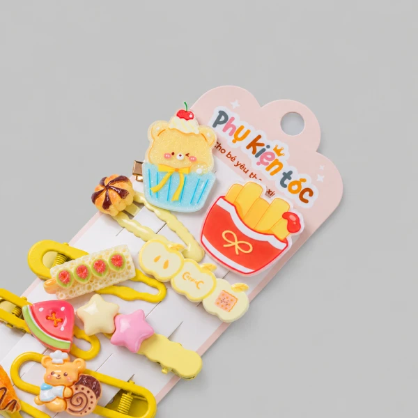 Set kẹp tóc 12 món Animo A2611_MN040 (Vàng)