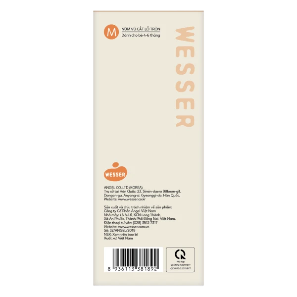 Bình sữa Wesser PPSU cổ rộng 260ml