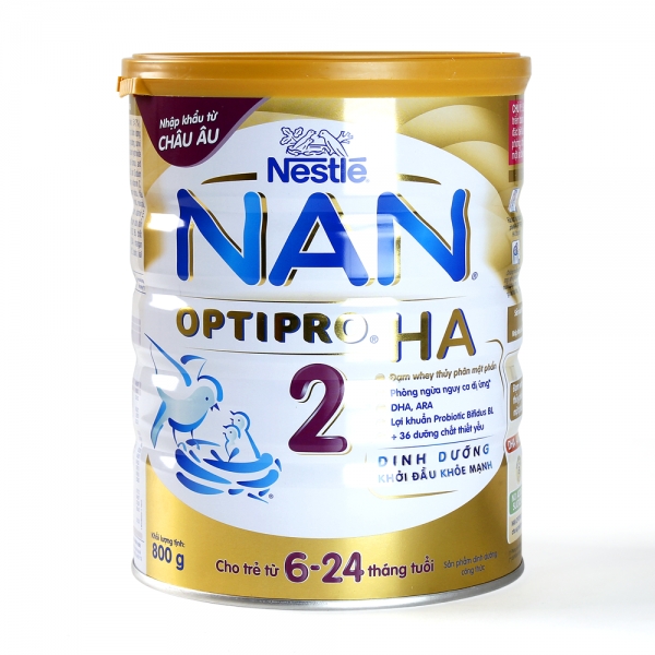 Sữa bột Nestle NAN H.A 2, 800g