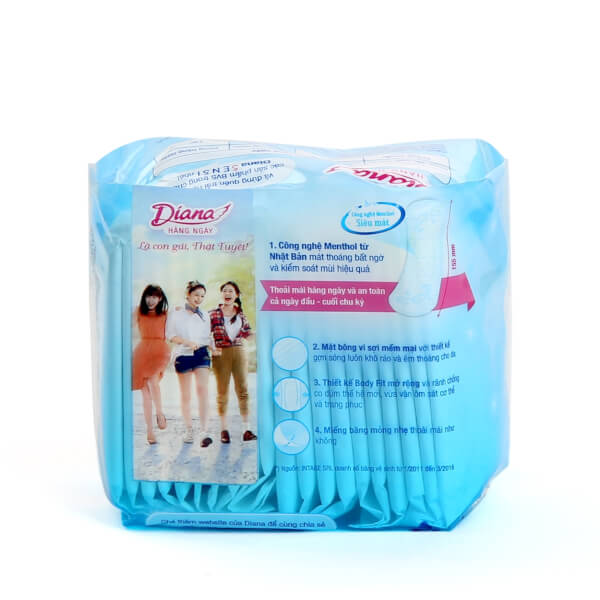 Băng vệ sinh hằng ngày Diana Sensi Cool Fresh 20 miếng