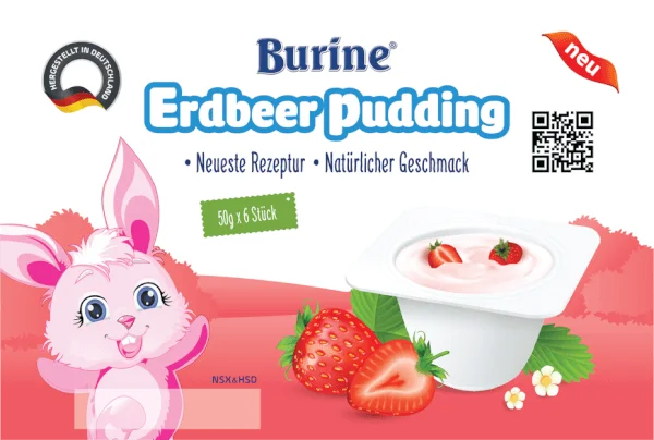 Burine Erdbeer Pudding (Burine Pudding Dâu)