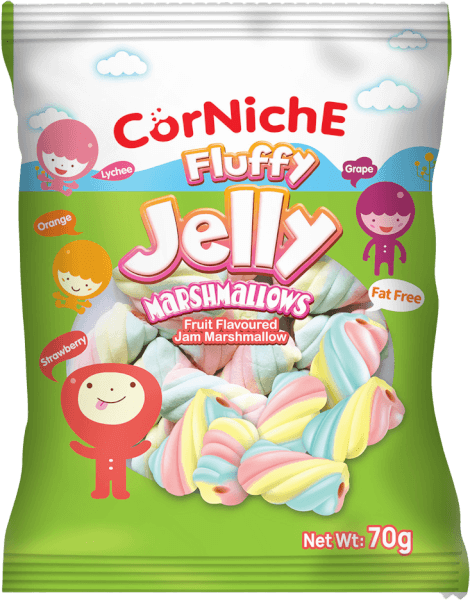 Kẹo Fluffy Jelly Marshmallow 70g