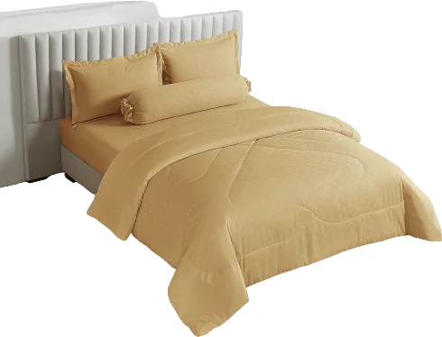 Bộ 5 món drap, áo gối và mền chần NIN Classic B2201_NH023 (180x200+30cm)