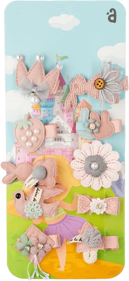 Set kẹp tóc 10 món Animo A2306_MN017 (Hồng)