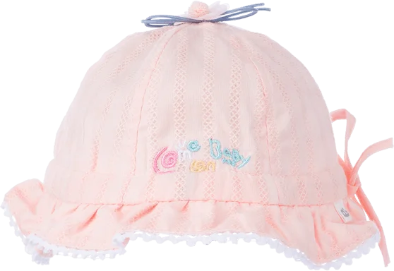 Nón em bé gái vành tròn Animo A2306_MN004 (46cm,Hồng)