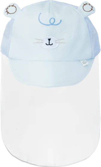 Nón lưỡi trai khăn voan bé trai Animo A2306_MN001 (44cm,Xanh)