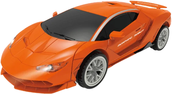 Đồ chơi siêu xe biến hình robot có nhạc đèn YN382690 (Cam)