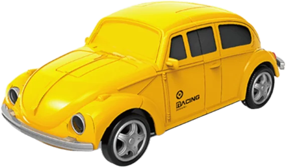 Đồ chơi siêu xe biến hình robot có nhạc đèn YN382675 (Vàng)