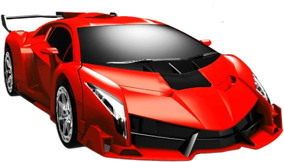 Xe điều khiển từ xa biến hình robot có đèn YN461410 (Đỏ)