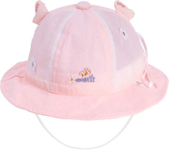 Nón vành tròn bé gái Animo A2303_JK013 (53cm,Hồng)