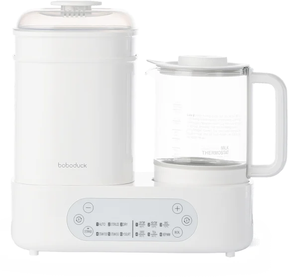 Bình đun và tiệt trùng sấy khô Boboduck F6238 (trắng)