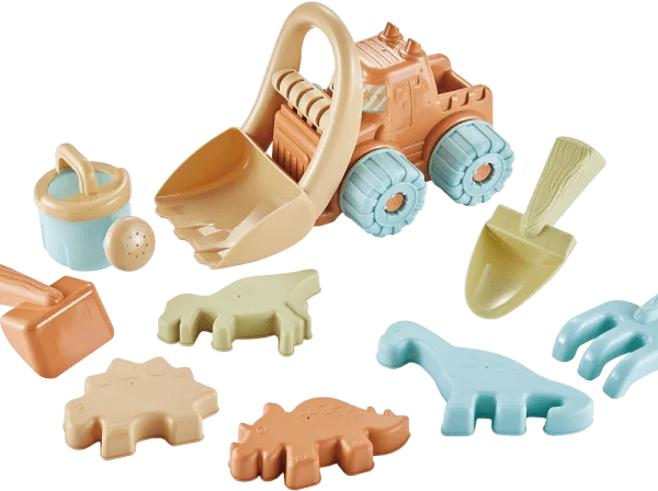 Đồ chơi đi biển xe xúc cát kèm dụng cụ 10 pcs JS060293 C2305