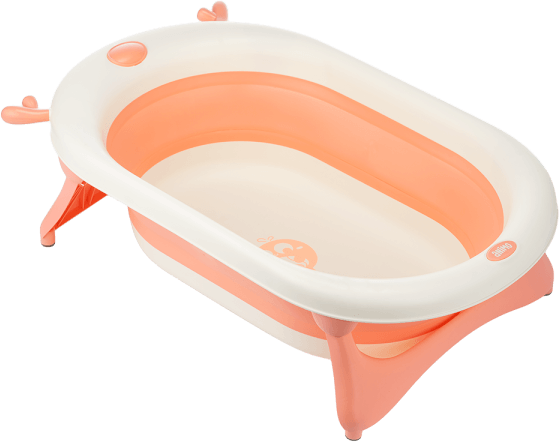 Thau tắm cảm biến nhiệt và gấp gọn Animo (Hồng cam, 6009)