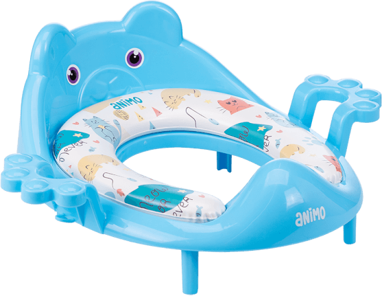 Đệm lót bồn cầu có tựa lưng cho bé Animo (xanh, YF2021, TJJ)