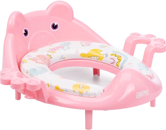 Đệm lót bồn cầu có tựa lưng cho bé Animo (hồng, YF2021, TJJ)