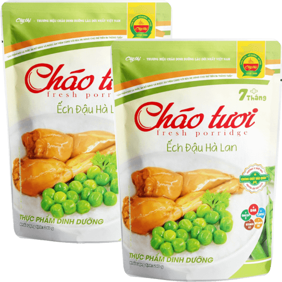 Combo 2 Cháo tươi ếch đậu hà lan Cây Thị