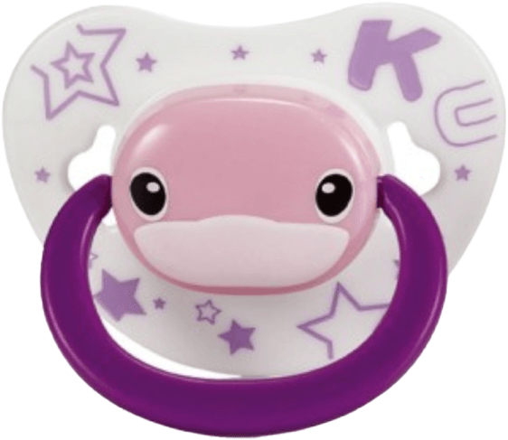 Ty giả cho bé bằng silicone (KU5512, 0 - 6M, Hồng)