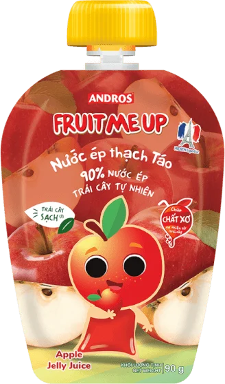FRUIT ME UP NƯỚC ÉP THẠCH TÁO TÚI 90G/ FRUIT ME UP APPLE JELLY JUICE 90G