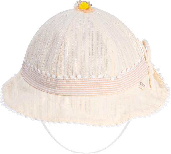 Nón vành tròn bé gái Animo A2303_JK018 (50cm,Vàng)