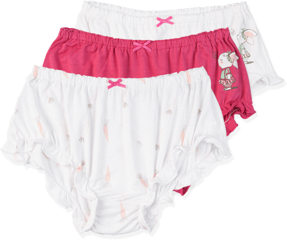 Bộ 3 quần lót bé gái tam giác Animo VĐ223004 (12M-4Y,Nhiều màu)