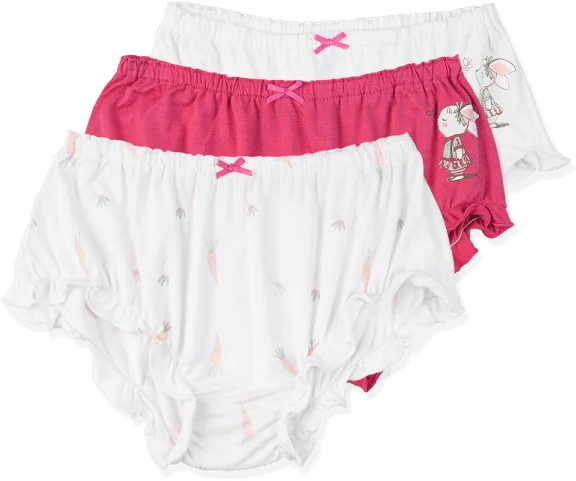 Bộ 3 quần lót bé gái tam giác Animo VĐ223004 (12M-4Y,Nhiều màu)