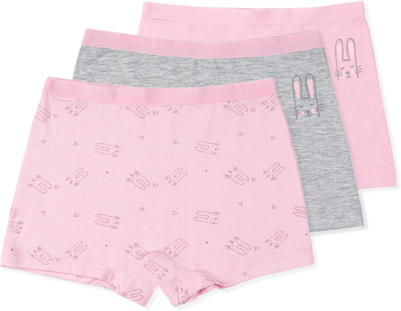 Bộ 3 quần lót bé gái đùi Animo VĐ223008 (2-6Y,Nhiều màu)