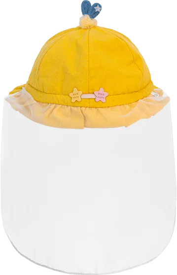 Nón vành tròn khăn voan bé gái Animo A2303_MN001 (48cm, Vàng)